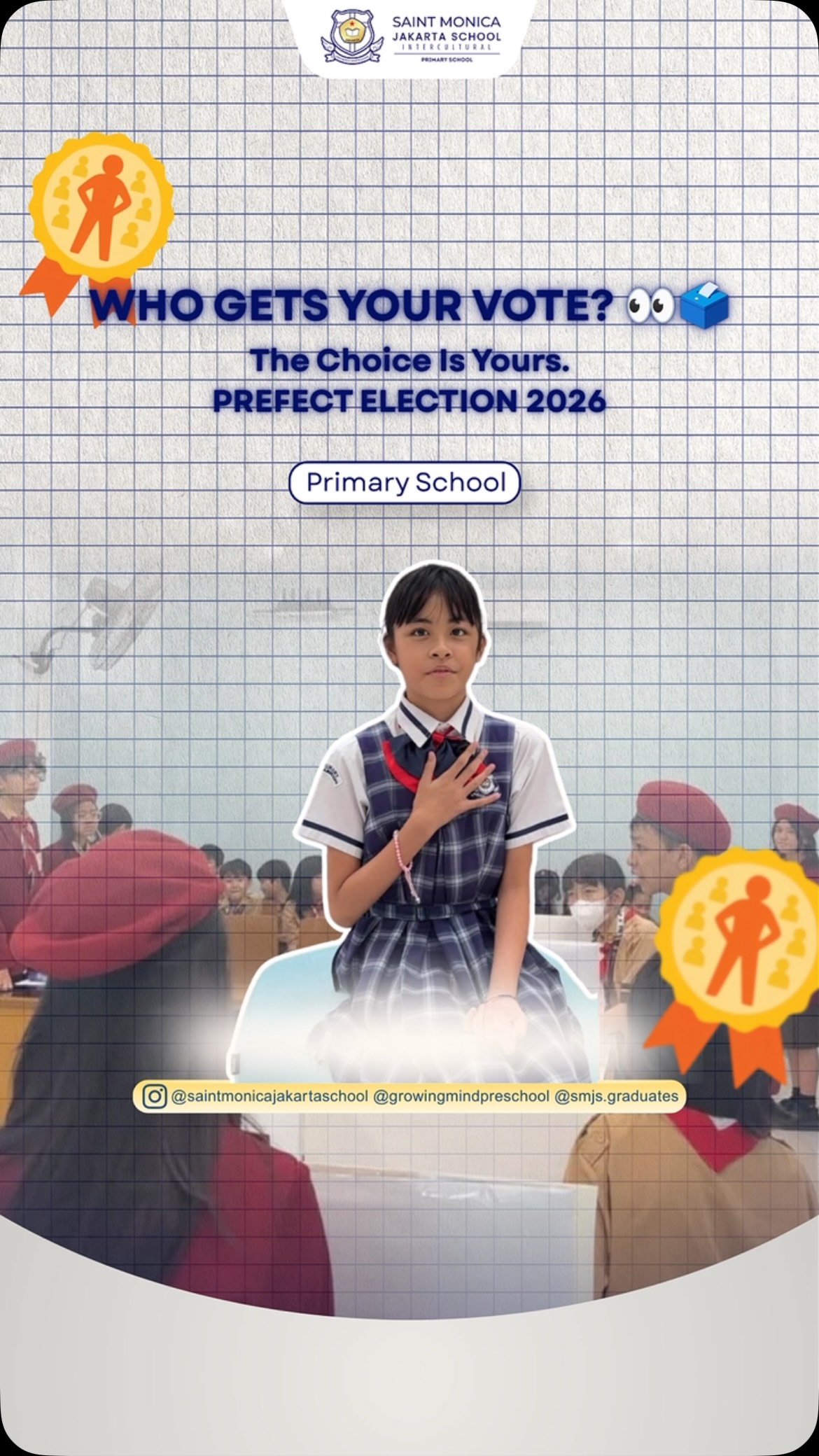 Pemilihan Pemimpin Siswa 2026 di Saint Monica Primary Jakarta Utara